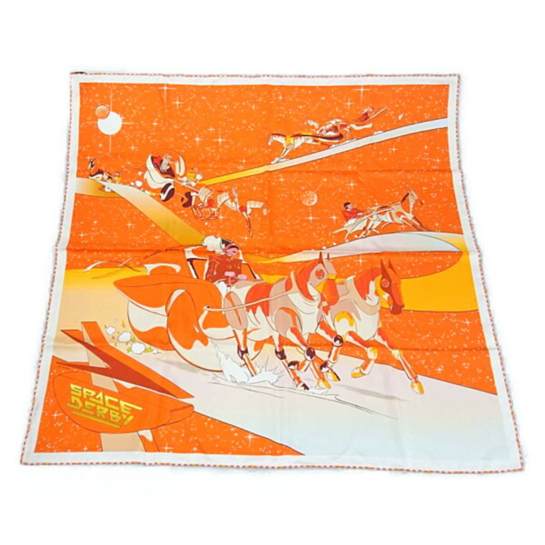 HERMES エルメス シルク スカーフ カレ90 SPACE DERBY スペースダービー 正規品 /29294