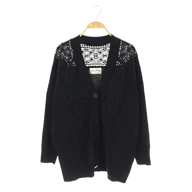 あくまでも マルティニーク ニット Vネック 長袖 レリター クルーニー