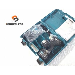 マキタ(Makita)の☆未使用品☆ makitta マキタ 10.8V 充電式インパクトドライバ TD111DSMXB 黒/ブラック バッテリ2個(10.8V 4.0Ah) 充電器+ケース 66260(工具)