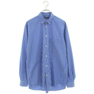 販売正規 定価10万超 新品同様 BALENCIAGA 総柄 ドレスシャツ サイズ37