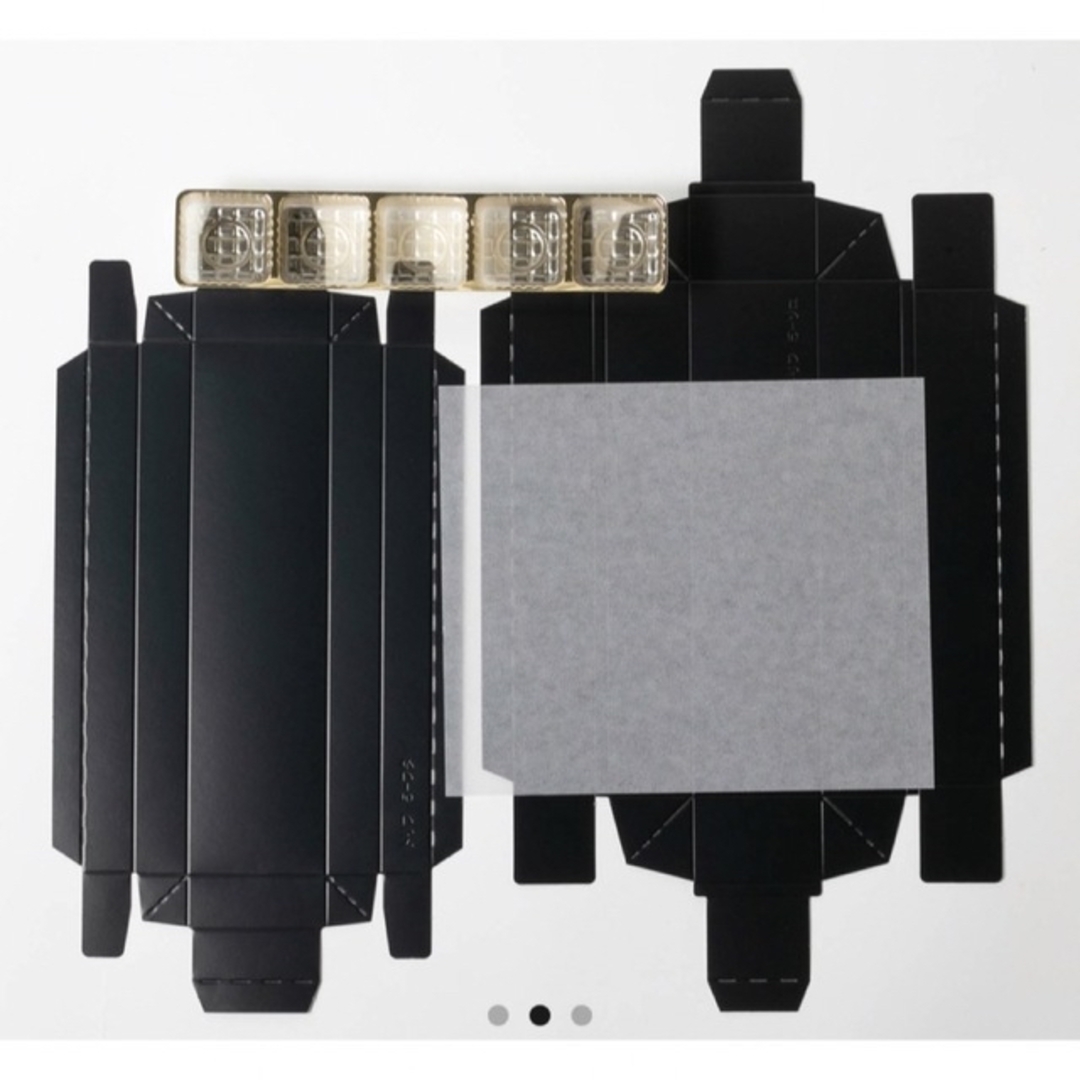 トリュフケース　5個用　ブラック　5セット インテリア/住まい/日用品のオフィス用品(ラッピング/包装)の商品写真