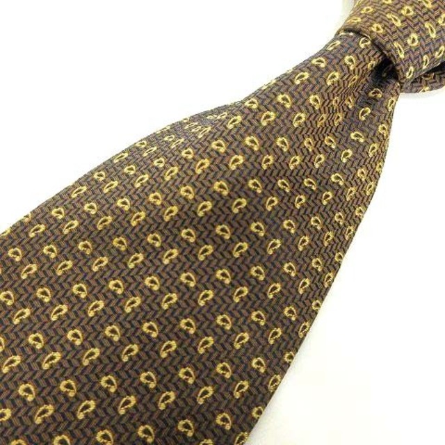 レア?!☆ ダックス DAKS シルク ネクタイ 総柄 ワイドタイ ブラウン - 通販 - dayaarian.com