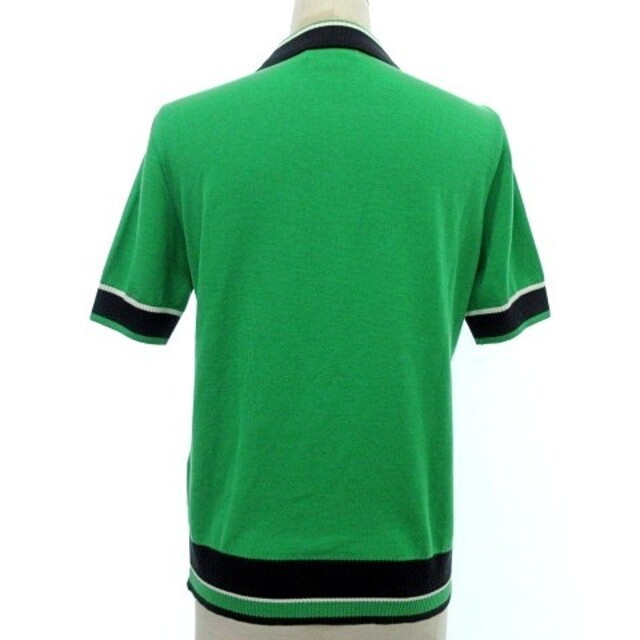 Munsingwear(マンシングウェア)のマンシングウェア ニット ポロシャツ 半袖 ゴルフウエア M 緑■GY08 スポーツ/アウトドアのゴルフ(ウエア)の商品写真