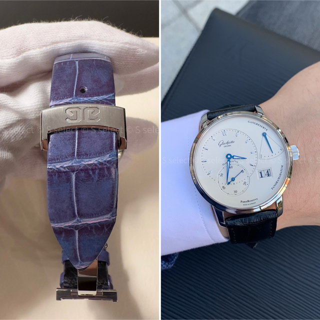 Glashutte Original(グラスヒュッテオリジナル)の【使用数回・極美品】グラスヒュッテオリジナル　パノリザーブ　【2021年購入品】 メンズの時計(腕時計(アナログ))の商品写真