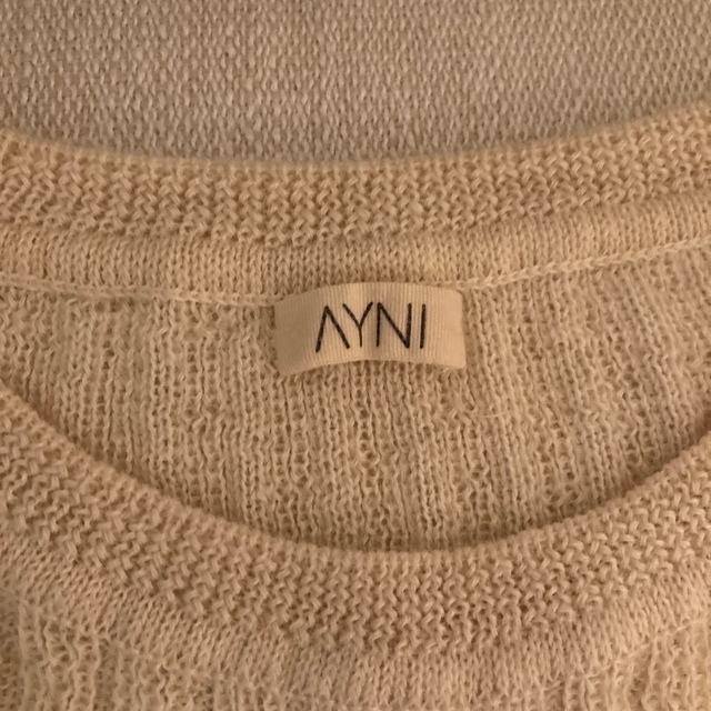 ◎AYNI◎ アイニ 上質 ニット 毛 シルク 白 の通販 by nihi♡'s shop