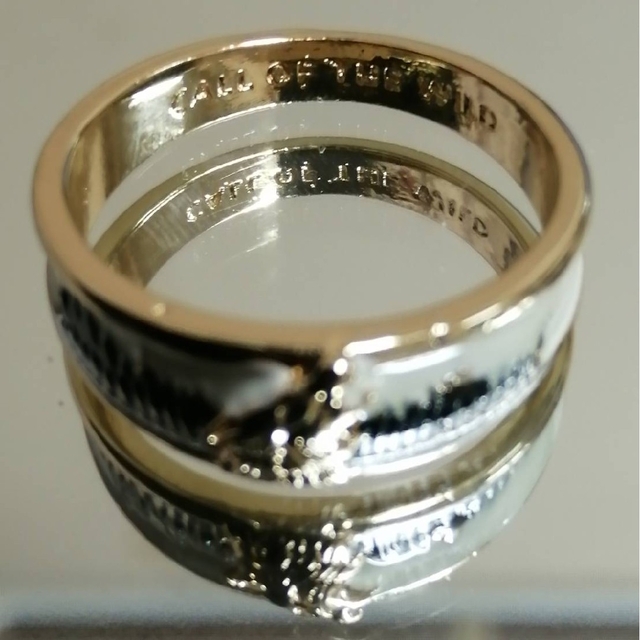 【SALE】リング メンズ アクセサリー ゴールド ウルフ 狼 指輪 22号 レディースのアクセサリー(リング(指輪))の商品写真