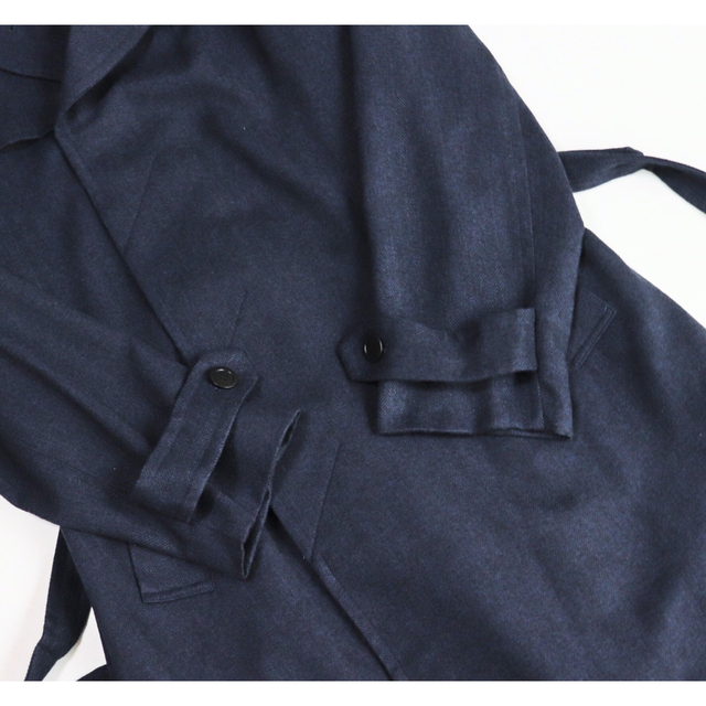 ナンバーナイン》新品 ゆったりシルエット へリンボーン柄 ロング