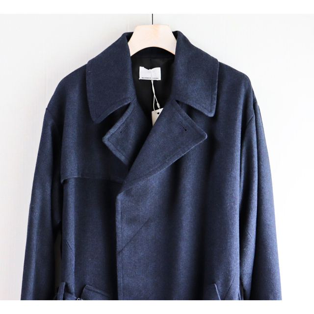 ナンバーナイン》新品 ゆったりシルエット へリンボーン柄 ロング
