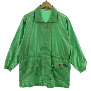 マンシングウェア(Munsingwear)のマンシングウェア ジャケット ウインドブレーカー ロゴプリント 薄手 緑 M(ウエア)