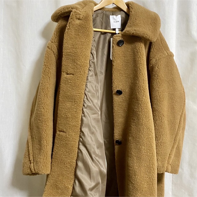 CLANE(クラネ)のクラネ正規品！新品紙タグ付★ボアコートVOLUME FLARE BOA COAT レディースのジャケット/アウター(ロングコート)の商品写真