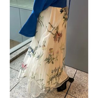 Ameri VINTAGE - AMERI♡FLOCKY TWINKEL TULLE SKIRT♡黒の通販 by