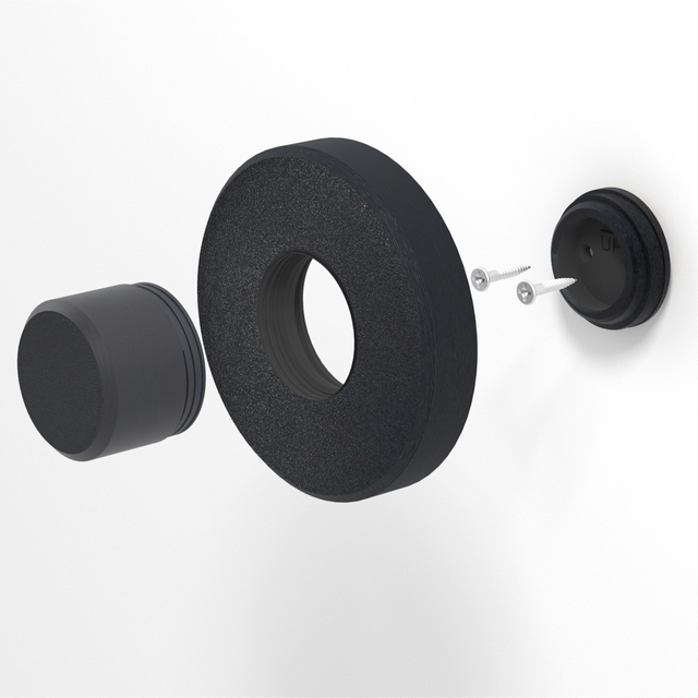 dyson ヘアドライヤー 専用　壁掛けホルダー　3Dプリンター　製作   黒 スマホ/家電/カメラの美容/健康(ドライヤー)の商品写真