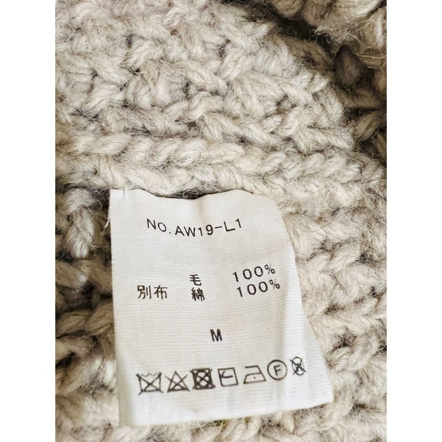 ARCHIアーキ cardigan ガウンコートarchiウールWOOL100% レディースのジャケット/アウター(ガウンコート)の商品写真