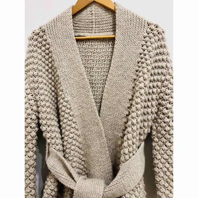 ARCHIアーキ cardigan ガウンコートarchiウールWOOL100% レディースのジャケット/アウター(ガウンコート)の商品写真