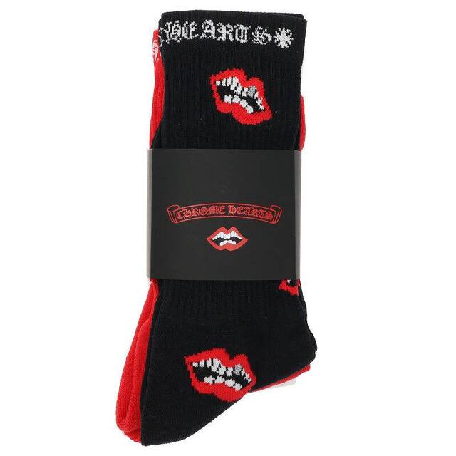 クロムハーツ SOCKS PPO CHOMPER 3PK チョンパー靴下ソックス メンズ M - 3