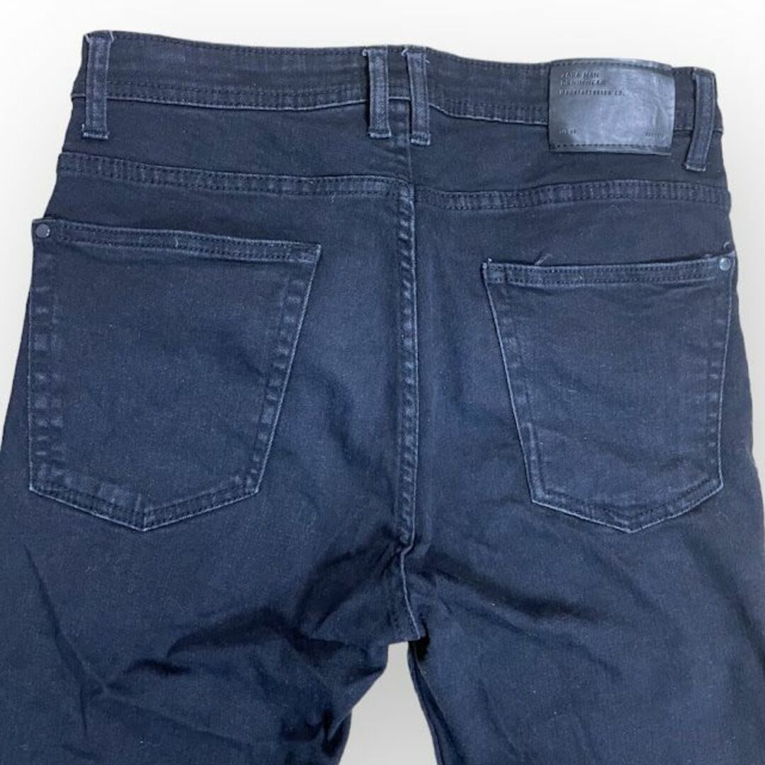 ZARA(ザラ)のZARA MAN DENIMWEAR ブラック スキニーデニム USA30 メンズのパンツ(デニム/ジーンズ)の商品写真