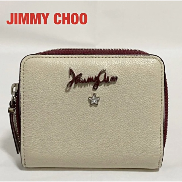 【希少】JIMMY CHOO　ジミーチュウ　二つ折り財布　スタースタッズ　アニス