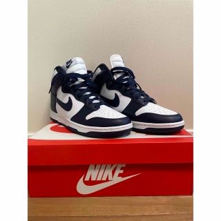 ナイキ(NIKE)のNIKE DUNK HIGH Championship Navy 28.5(スニーカー)