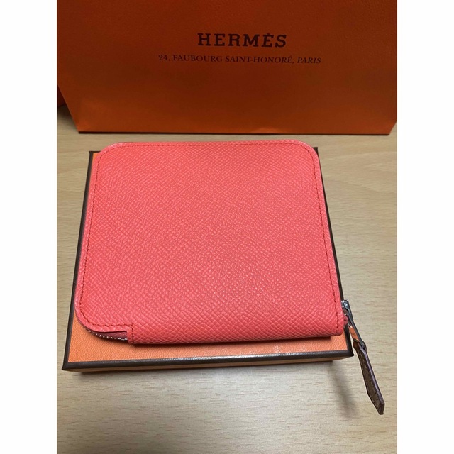 HERMES  シルクインコンパクト　ローズテキサス