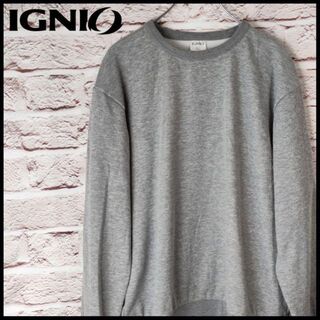 イグニオ(Ignio)のIGNIO　トレーナー　シンプル　メンズ　レディース ゆるだぼ　アメカジ(スウェット)
