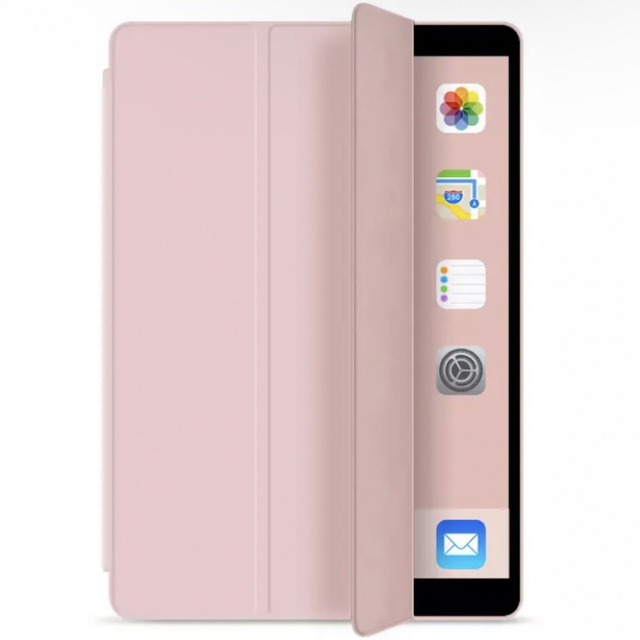 iPad(アイパッド)の【新品未使用】iPad専用保護ケース ピンク タッチペン付き スマホ/家電/カメラのスマホアクセサリー(iPadケース)の商品写真