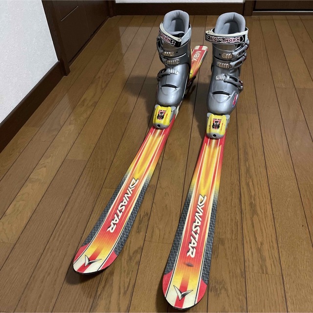 【未使用品】スキースキーセット スキー板130 スキーブーツ23 子供用スキーセットの通販