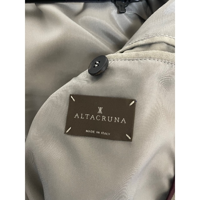 未使用 アルタクルーナ ALTACRUNA ジャケット ムートン 中綿入り ナイロン 襟ボア メンズ メンズ アウター 48(M相当) ネイビー