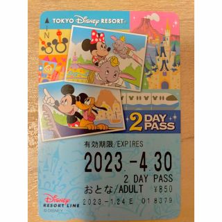 ディズニー(Disney)のディズニーリゾートライン乗車券2Day(遊園地/テーマパーク)