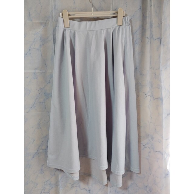 薄水色スカート レディースのスカート(ロングスカート)の商品写真