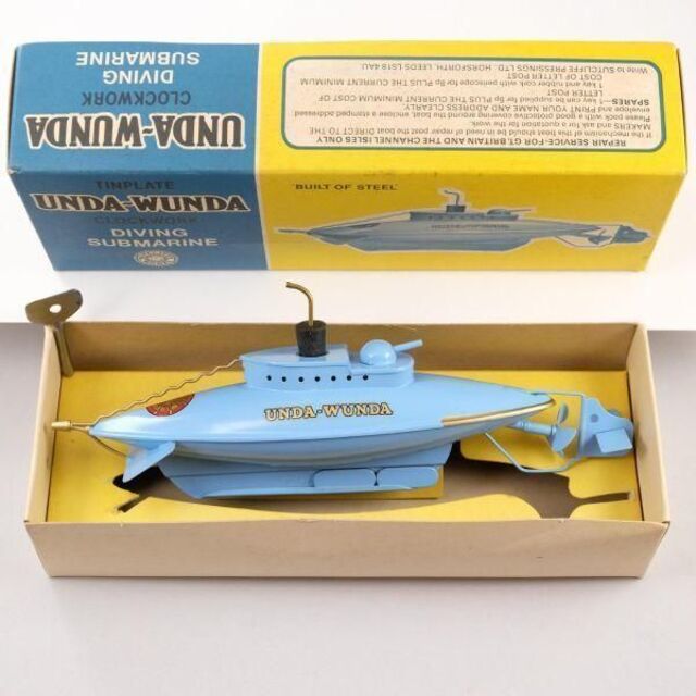 【美品、動作OK】イギリス製 サブマリン UNDA-WUNDA 潜水艦 外箱付