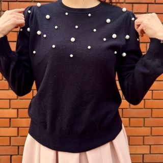 Sono - sono サイズ2 ネイビー スターライトパールニットプル