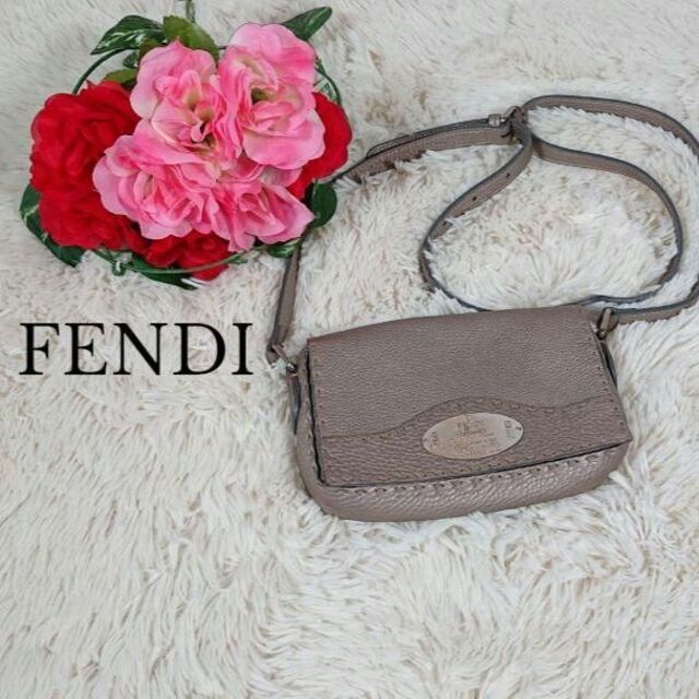 【美品】FENDI selleria　ショルダーバッグ シャンパンゴールド