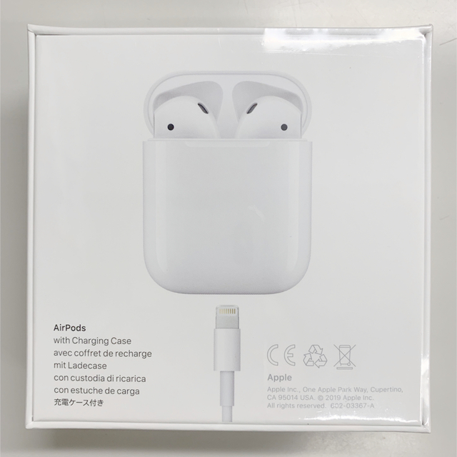 Apple(アップル)の新品未開封 エアポッズ 第2世代apple airpods  MV7N2J/A スマホ/家電/カメラのオーディオ機器(ヘッドフォン/イヤフォン)の商品写真