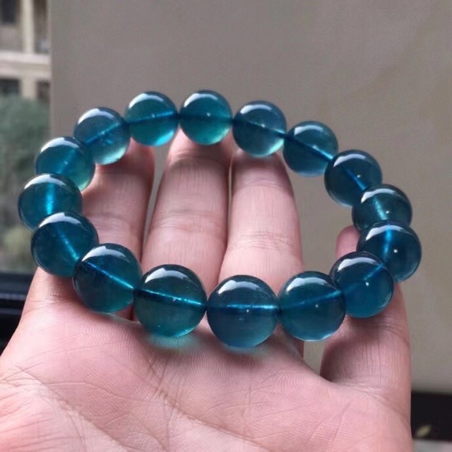 超人気 【天然】アクアマリン ブレスレット 13.5mm ブレスレット