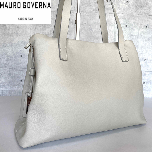 通販 激安◇ MAURO GOVERNA BORSA5590 ライトブルートートバッグ