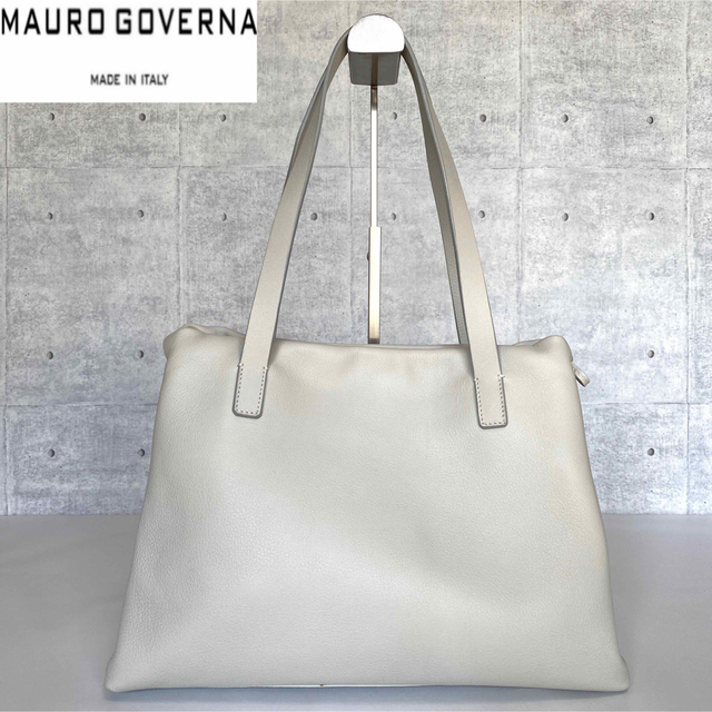 MAURO GOVERNA TAURILLON ホワイト トートバッグ - 通販 - csa.sakura ...