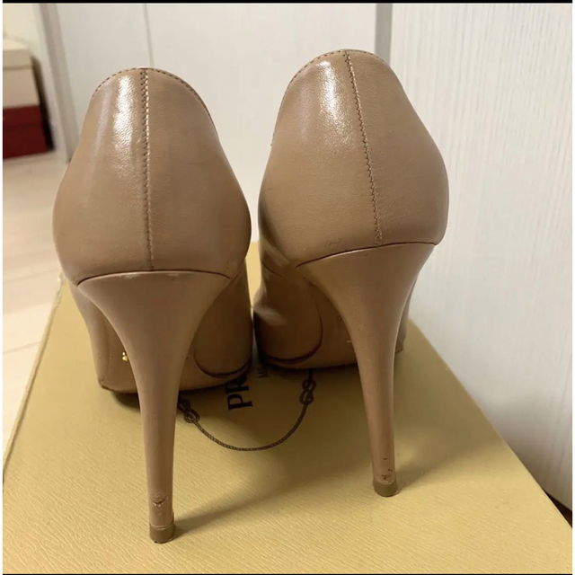 早い者勝ち‼️超美品‼️プラダ‼️シンプルパンプス 34 ベージュ