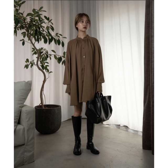 Kastane(カスタネ)のAmiur dolman sleeve stitch over shirt レディースのトップス(シャツ/ブラウス(長袖/七分))の商品写真