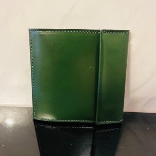 アブラサス abrasus 薄い財布 ダークグリーン 緑 クラシック ガラス