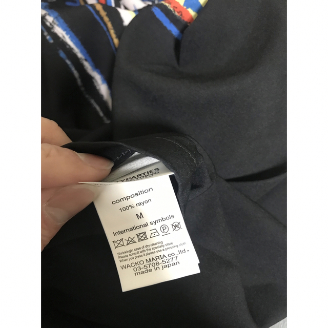 WACKO MARIA(ワコマリア)のWACKO MARIA バスキア　黒　半袖シャツ　サイズM メンズのトップス(シャツ)の商品写真