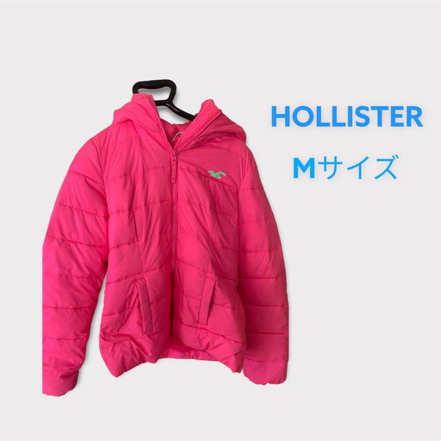 Hollister(ホリスター)のホリスターダウンジャケット 裏起毛 Mサイズ ピンク レディースのジャケット/アウター(ダウンジャケット)の商品写真