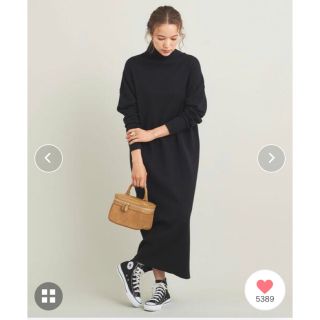 ビューティアンドユースユナイテッドアローズ(BEAUTY&YOUTH UNITED ARROWS)のミラノリブ タートルネックニットワンピース -ウォッシャブル-(ロングワンピース/マキシワンピース)