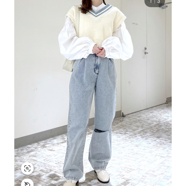 美品】MIOSMOKEY ミオズモーキー ハイウエストタックパンツ kazaguruma