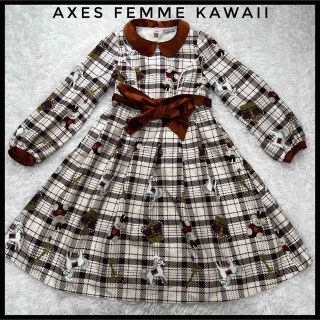 アクシーズファム(axes femme) クリスマス ひざ丈ワンピース