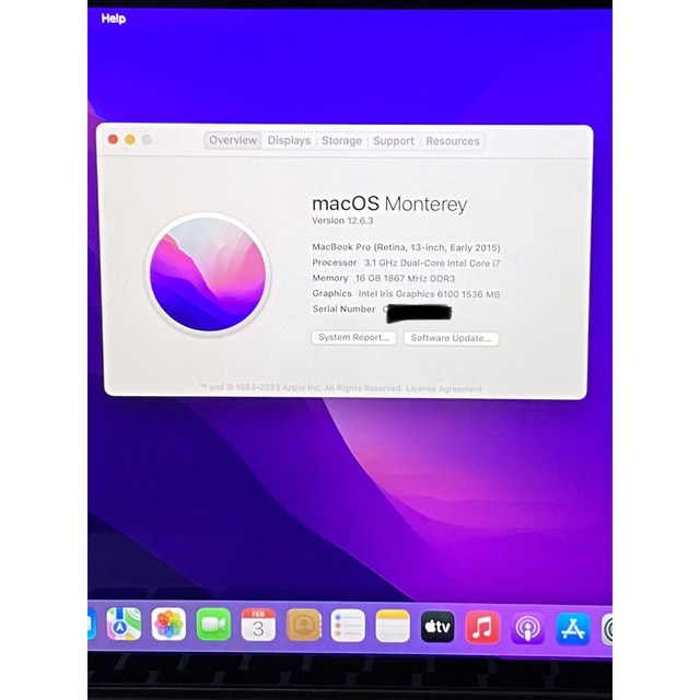 MacBook Pro 13 i7 16GB 512GB early2015