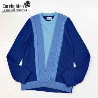 コアファイター(corefighter)のデッドストック 未使用 コアファイター ケーブル切替ニット S ユニセックス(ニット/セーター)