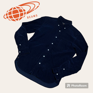 ビームス(BEAMS)のBEAMS ビームス　コーデュロイシャツジャケット ネイビーSサイズ(シャツ)