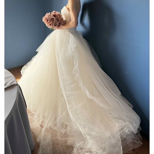 【3月末迄値下げ】Vera Wang, Octavia US2 (ヴェール付き)