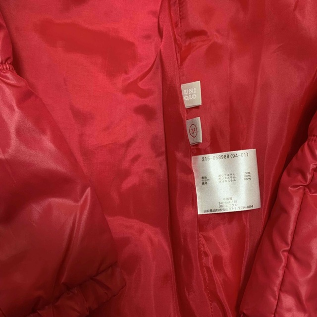 UNIQLO(ユニクロ)のUNIQLO レディースジャケット　中綿☆Mサイズ レディースのジャケット/アウター(ブルゾン)の商品写真