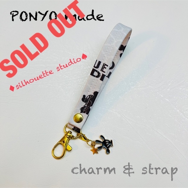 sold  ウォレット&ストラップ　♦︎silhouette studio♠︎柄